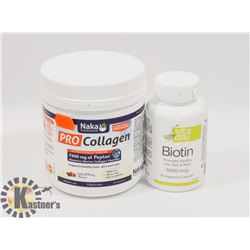 NAKA PRO COLLAGEN POWDER & BIOTIN VITAMINS
