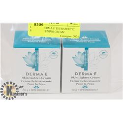 LOT OF 2 DERMA-E THERAPEUTIC SKIN LIGHTENING CREAM