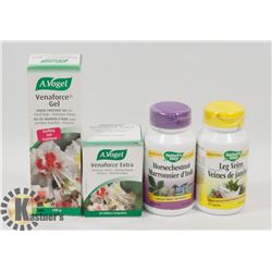 BAG OF ASSORTED VITAMINS INCL VENAFORCE GEL,