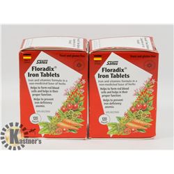 LOT OF 2 SALUS FLORADIX IRON TABLETS