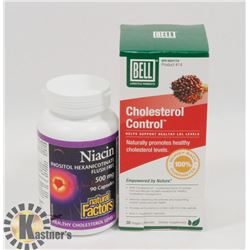 BELL CHOLESTEROL CONTROL & NIACIN VITAMINS,