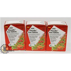 LOT OF 3 SALUS FLORADIX IRON TABLETS