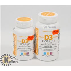 LOT OF 2 PRAIRIE NATURALS VITAMIN D3