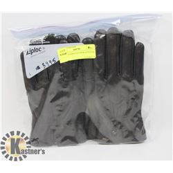 2 PACK LADIES LEATHER GLOVES SZ LARGE