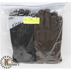 2 PACK LADIES LEATHER GLOVES SZ XL