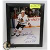 Image 1 : MICHEL GOULET CHICAGO BLACKHAWKS FRAMED SIGNED