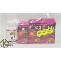 BAG OF NATURAL FACTORS B3 & B12