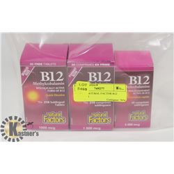 BAG OF NATURAL FACTOR B12 VITAMINS