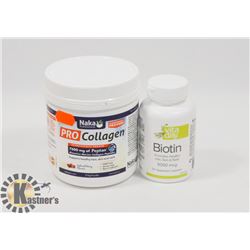 NAKA PRO COLLAGEN POWDER & BIOTIN VITAMINS