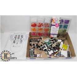 LARGE BUNDLE OF CRAFTING BEADS
