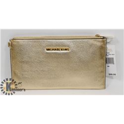 NEW AUTHENTIC MICHAEL KORS BEDFORS PALE GOLD LARGE