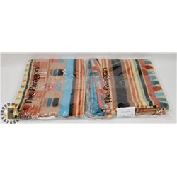 PAIR OF MESA DESIGNED FLEECE PILLOW SHAM COVERS