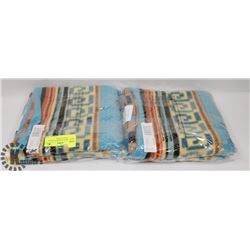 PAIR OF MESA DESIGNED FLEECE PILLOW SHAM COVERS