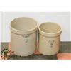 Image 1 : 2 REDCLIFF CROCKS WITH NO LIDS.