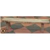 Image 1 : ANTIQUE WOOD BENCH 63 X 9 X 16 HIGH
