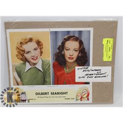 VINTAGE ESSO ADVERTISEMENT WITH JUDY GARLAND