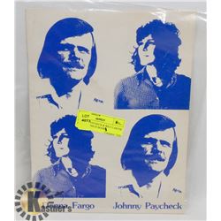 JOHNNY PAYCHECK & WILF CARTER AUTOGRAPHS IN BOOKS