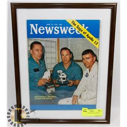 VINTAGE NEWSWEEK IN FRAME