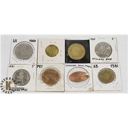 ASSORTMENT OF VINTAGE COINS IN SLEEVES