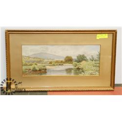 EARLY 20TH CENTURY WATER COLOR DARTMOOR SCENE