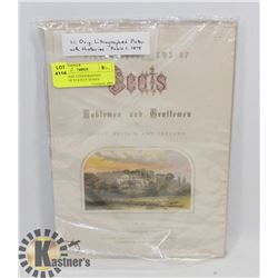 30 ORIGINAL LITHOGRAPHED PLATES OF STATELY HOMES