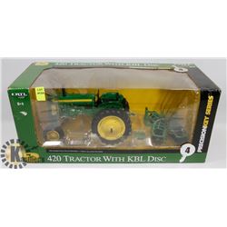 JOHN DEERE 420 TRACTOR WITH KBL DISC DIE CAST