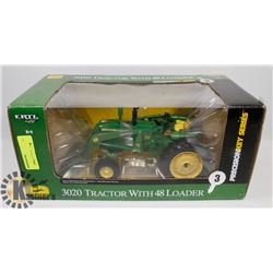 JOHN DEERE 3020 TRACTOR WITH 48 LOADER DIE CAST