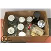 Image 1 : BOX OF VINTAGE JARS AND TINS