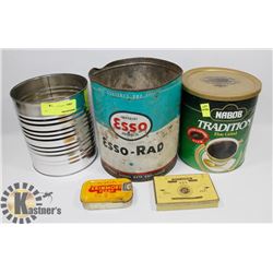 COLLECTION OF VINTAGE TINS