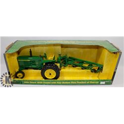 JOHN DEERE 3020 TRACTOR WITH FOUR BOTTOM PLOW