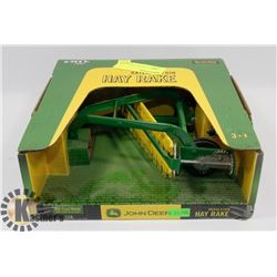 JOHN DEERE HAY RAKE DIE CAST 1/16 SCALE