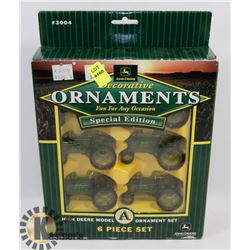 JOHN DEERE 6PC MODEL A ORNAMENT SET