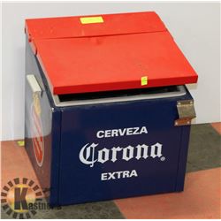 VINTAGE CERVEZA CORONA EXTRA METAL BEER COOLER