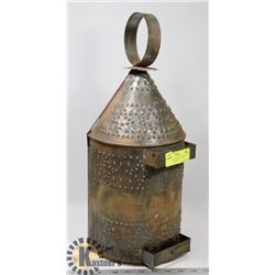 COPPER LANTERN PROP FROM MOVIE SET OF "THE