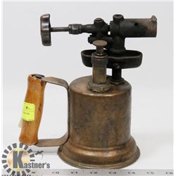 VINTAGE COLEMAN BRASS BLOW TORCH