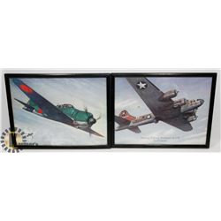 TWO JEROME BIEDERMAN FRAMED ILLUSTRATION ART