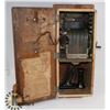 Image 1 : ANTIQUE NORTHERN ELECTRIC #317 OAK WALL PHONE