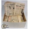 Image 1 : BOX OF EDMONTON WARTIME 1930'S / 40'S NEWSPAPERS