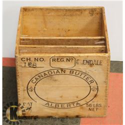 ANTIQUE WOOD BUTTER BOW.