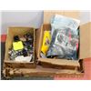 Image 1 : BOX OF RC PLANE PARTS, MOTORS, WHEELS, PROPELLER