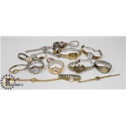 BAG VINTAGE MENS AND LADIES WATCHES, SOME WORKING,