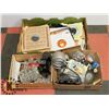 Image 1 : ASSORTED BOX OF RECORDS, ANTIQUES & COLLECTIBLES