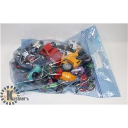 BAG OF HOT WHEELS AND MORE CARS
