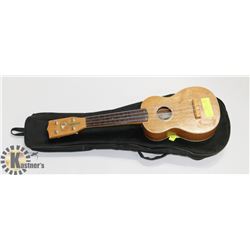 BJ SERENADER UKULELE WITH SOFT CASE.