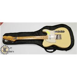 SHELBY ELECTRIC YELLOW TELLY STYLE GUITAR WITH