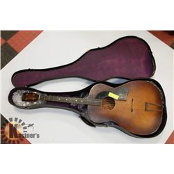 4 STRING TENOR GUITAR WITH HARD CASE.