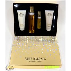 WHITE DIAMONDS ELIZABETH TAYLOR BODY CARE SET WITH