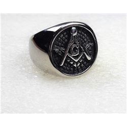 10)  ROUND STAINLESS STEEL RING WITH