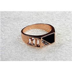 11)  STAINLESS STEEL ROSE GOLD COLORED