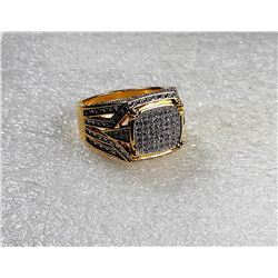 9)  STAINLESS STEEL WITH CLEAR CRYSTALS